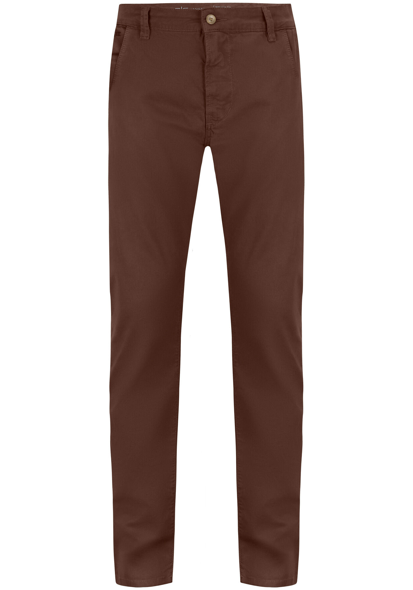 Cal&ccedil;a Slim Turbofan Em Sarja Com Elastano, MARROM COFFEE, large.