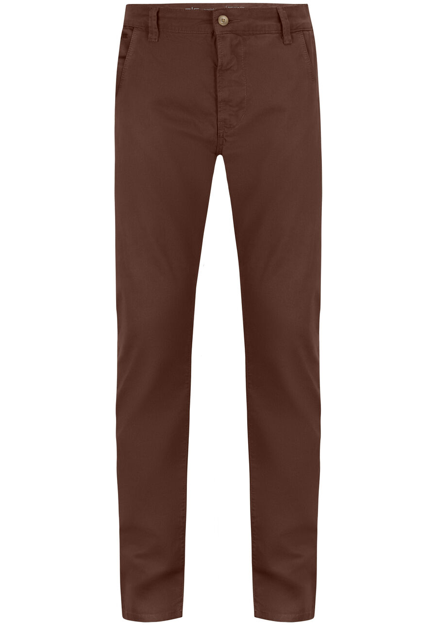 Calça Slim Turbofan Em Sarja Com Elastano, MARROM COFFEE. Calça Slim Turbofan Em Sarja Com Elastano, MARROM COFFEE, large.