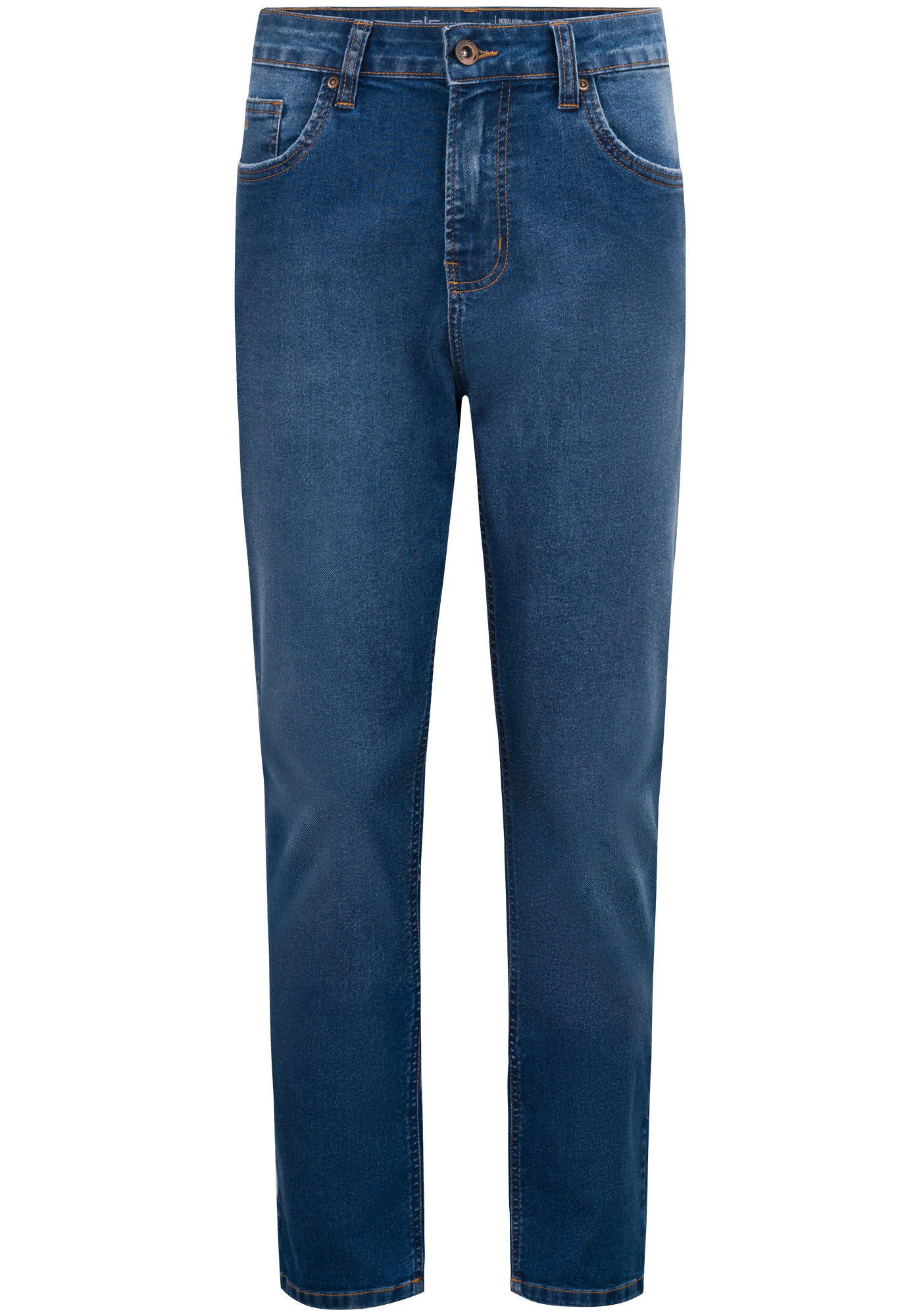 Cal&ccedil;a Jeans Slim Turbofan Com Bolsos E Elastano Masculina, JEANS, large.