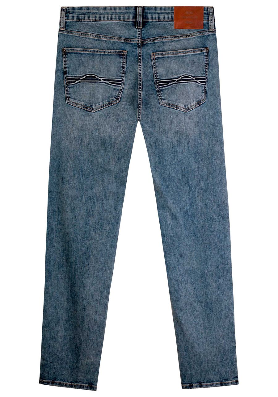 Calça Jeans Masculina Slim Marmorizada, JEANS. Calça Jeans Masculina Slim Marmorizada, JEANS, large.