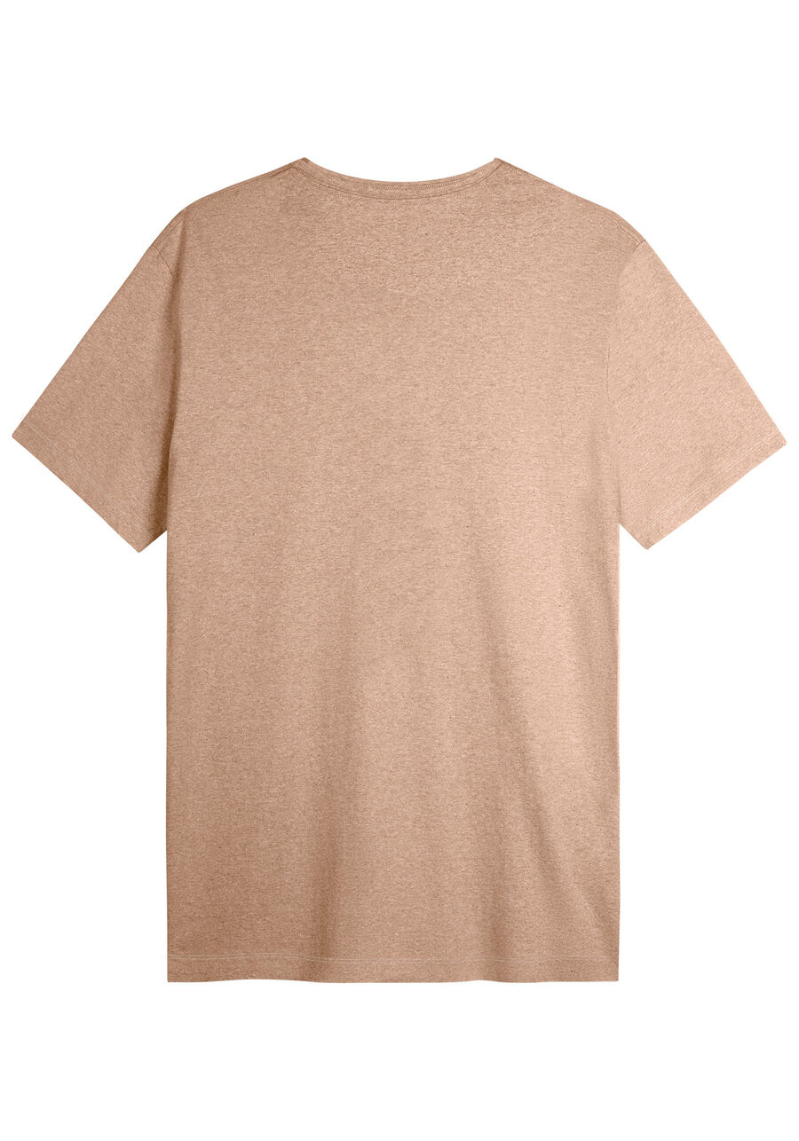 camiseta masculina sustentável big and tall, BEGE ZUCCA. camiseta masculina sustentável big and tall, BEGE ZUCCA, large.