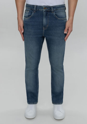Calça Slim Turbofan Em Jeans Com Elastano, JEANS. Calça Slim Turbofan Em Jeans Com Elastano, JEANS, large.
