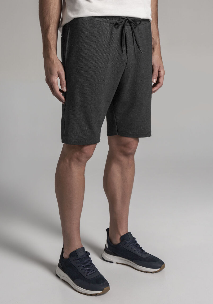 Bermuda Masculina em Moletom Denim, PRETO REATIVO. Bermuda Masculina em Moletom Denim, PRETO REATIVO, large.