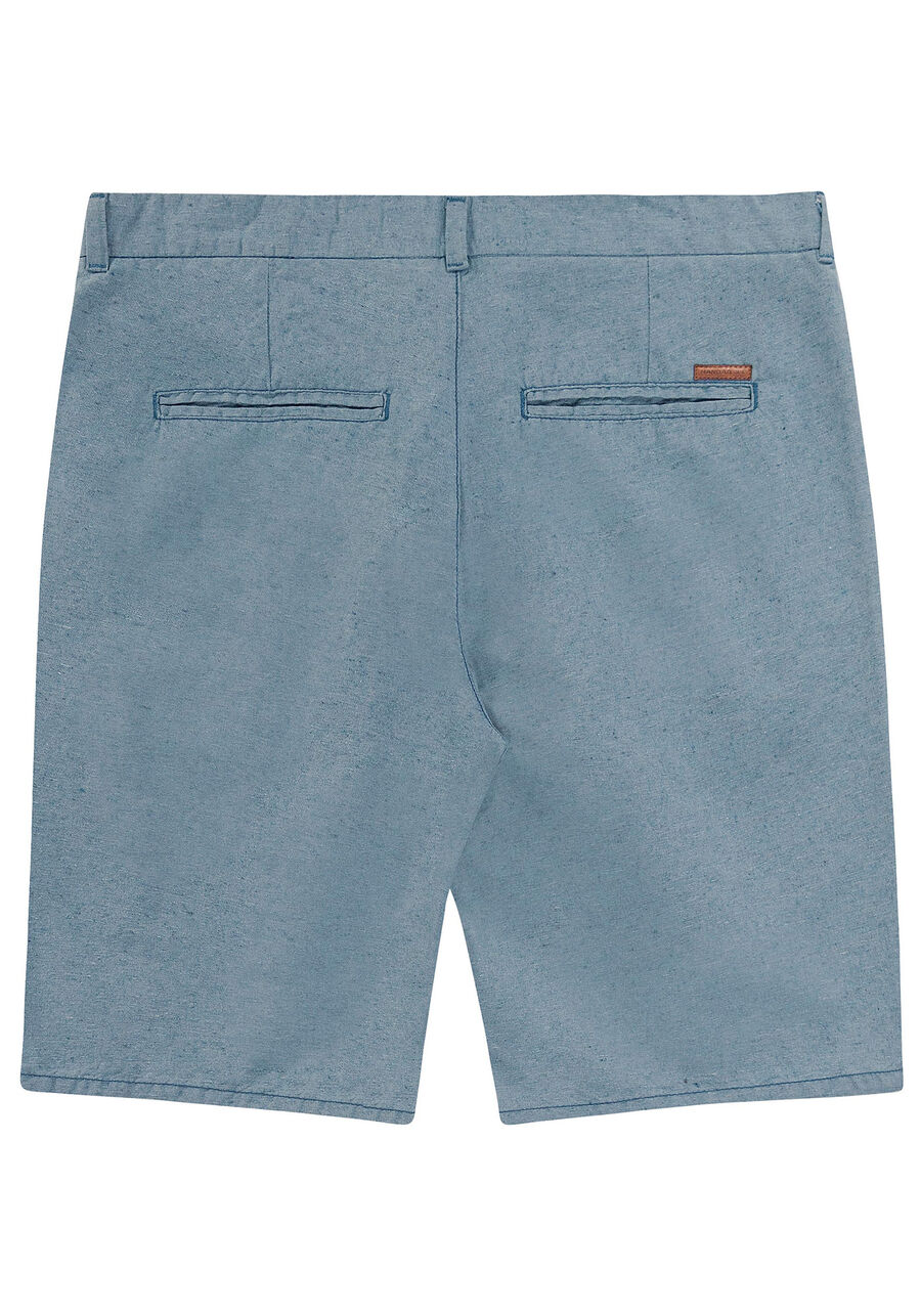 Bermuda Chino masculina  Fibra Reciclável, AZUL SPARK. Bermuda Chino masculina  Fibra Reciclável, AZUL SPARK, large.