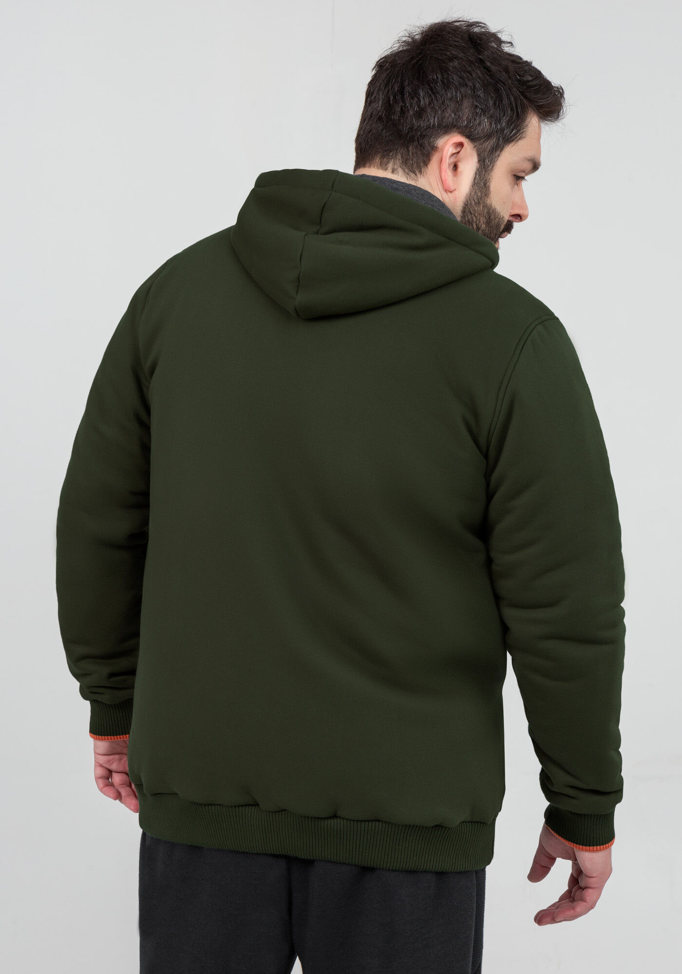 Jaqueta Masculina com Manta T&eacute;rmica Big & Tall, VERDE ROBUST, large.