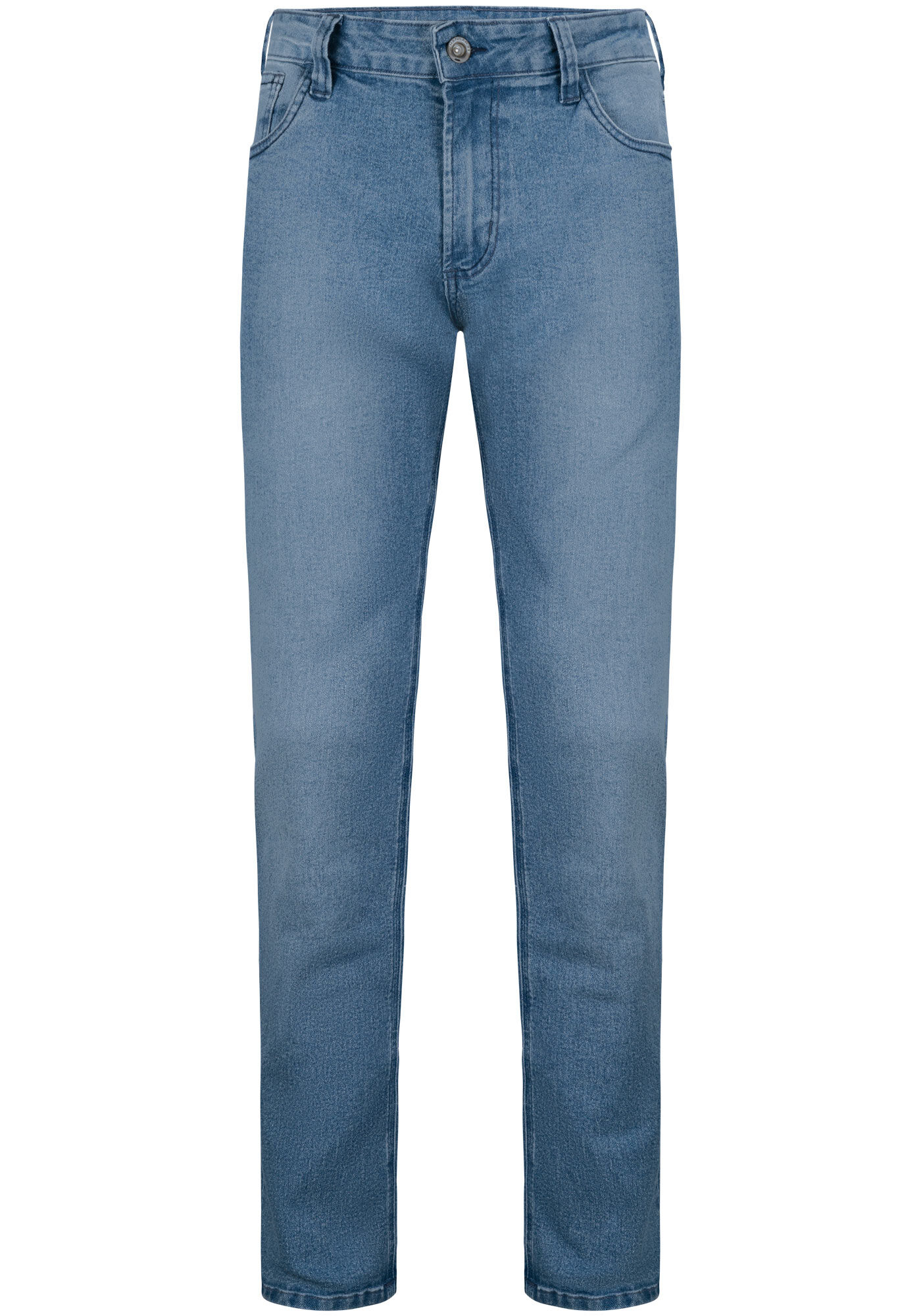 Cal&ccedil;a Jeans Reta Radial Com Bolsos Funcionais E Elastano, JEANS, large.