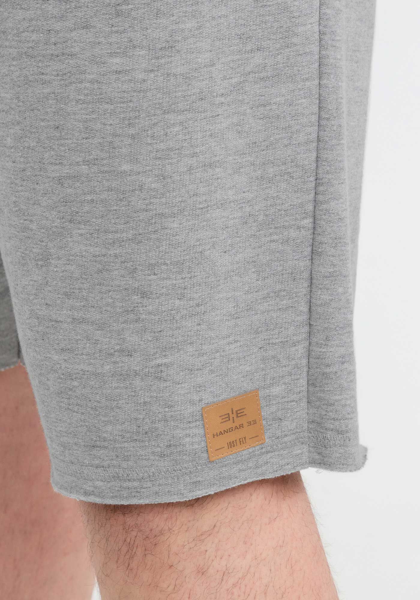 Bermuda em Moletom com bolso Big e Tall, MESCLA MEDIO, large.