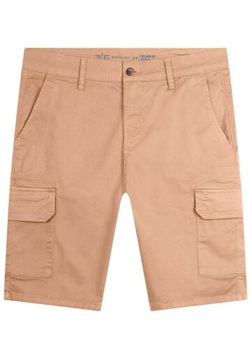 Bermuda Sarja Masculina Reta Chino Cargo, BEGE WOOL. Bermuda Sarja Masculina Reta Chino Cargo, BEGE WOOL, large.