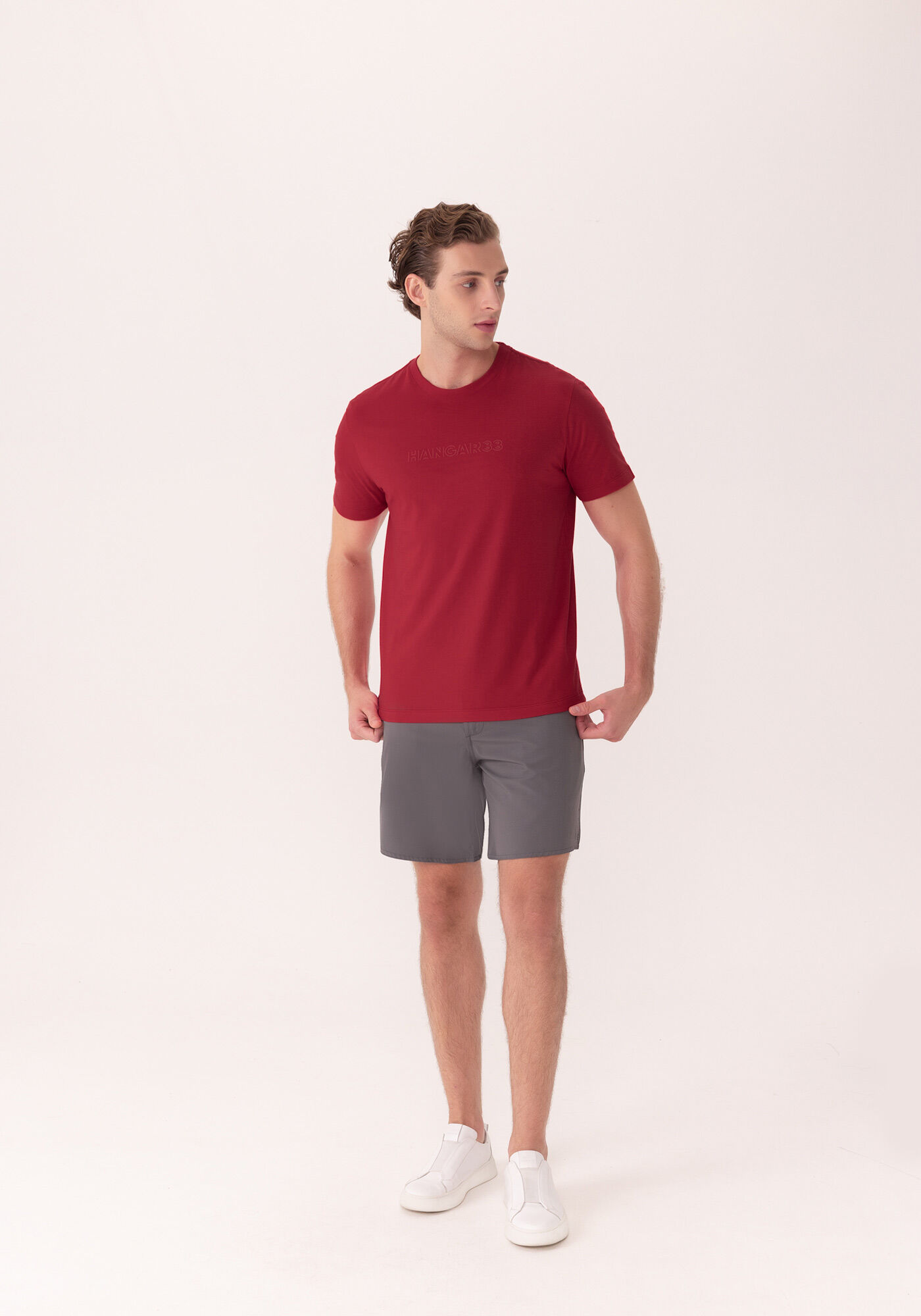 Camiseta Com Estampa Localizada Em Meia Malha De Algod&atilde;o, VERMELHO NATTY, large.