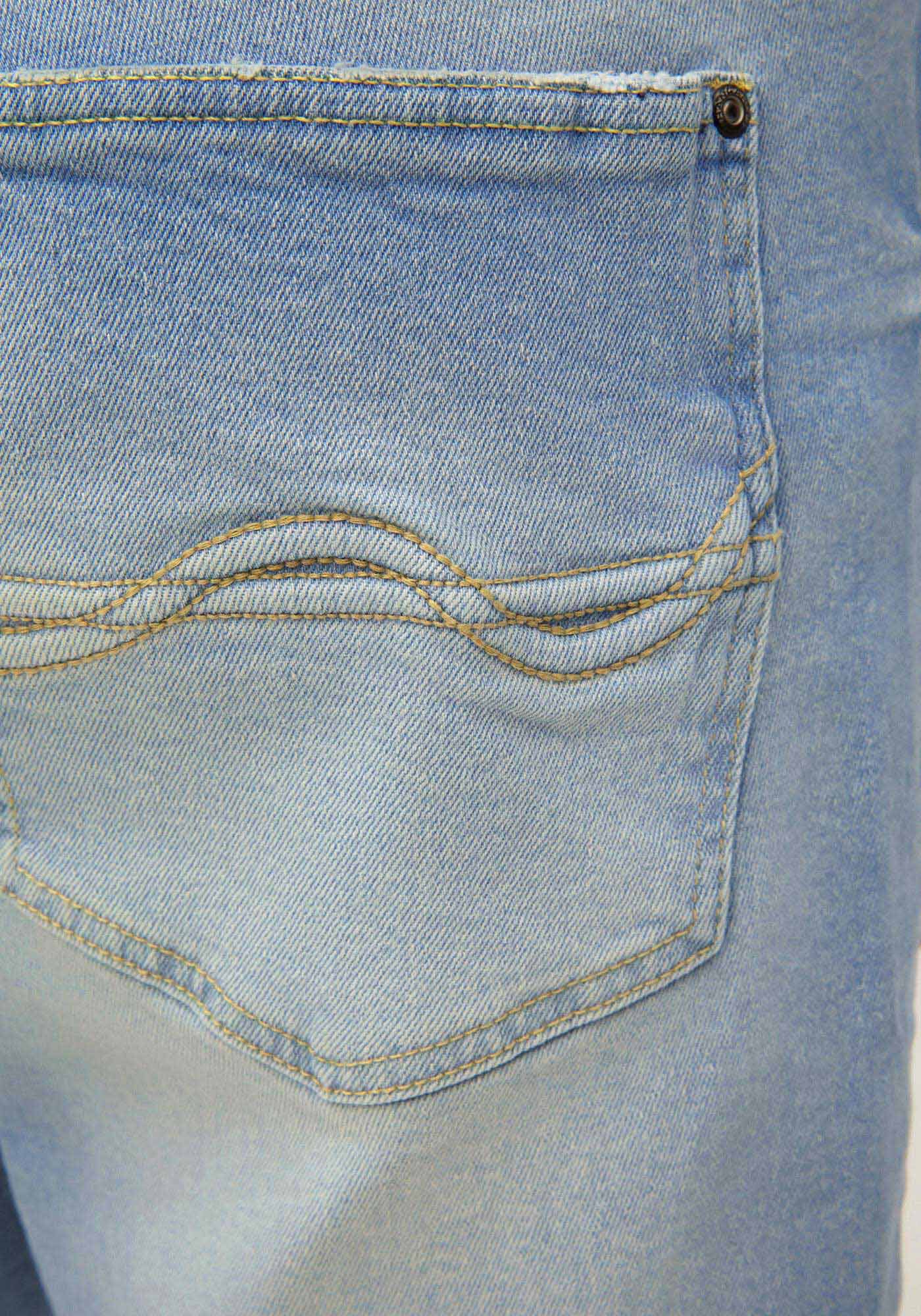Bermuda Jeans Com Elastano, JEANS, large.