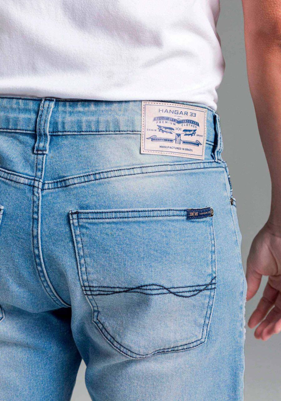 Calça Jeans Masculina Slim Clara Estonada, JEANS. Calça Jeans Masculina Slim Clara Estonada, JEANS, large.
