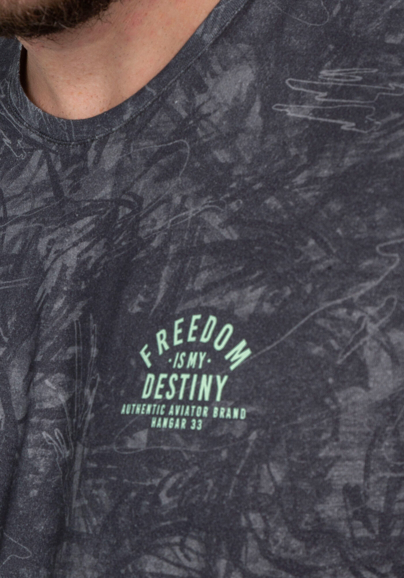 Camiseta em Meia Malha Estampada, CINZA CYBER, large.