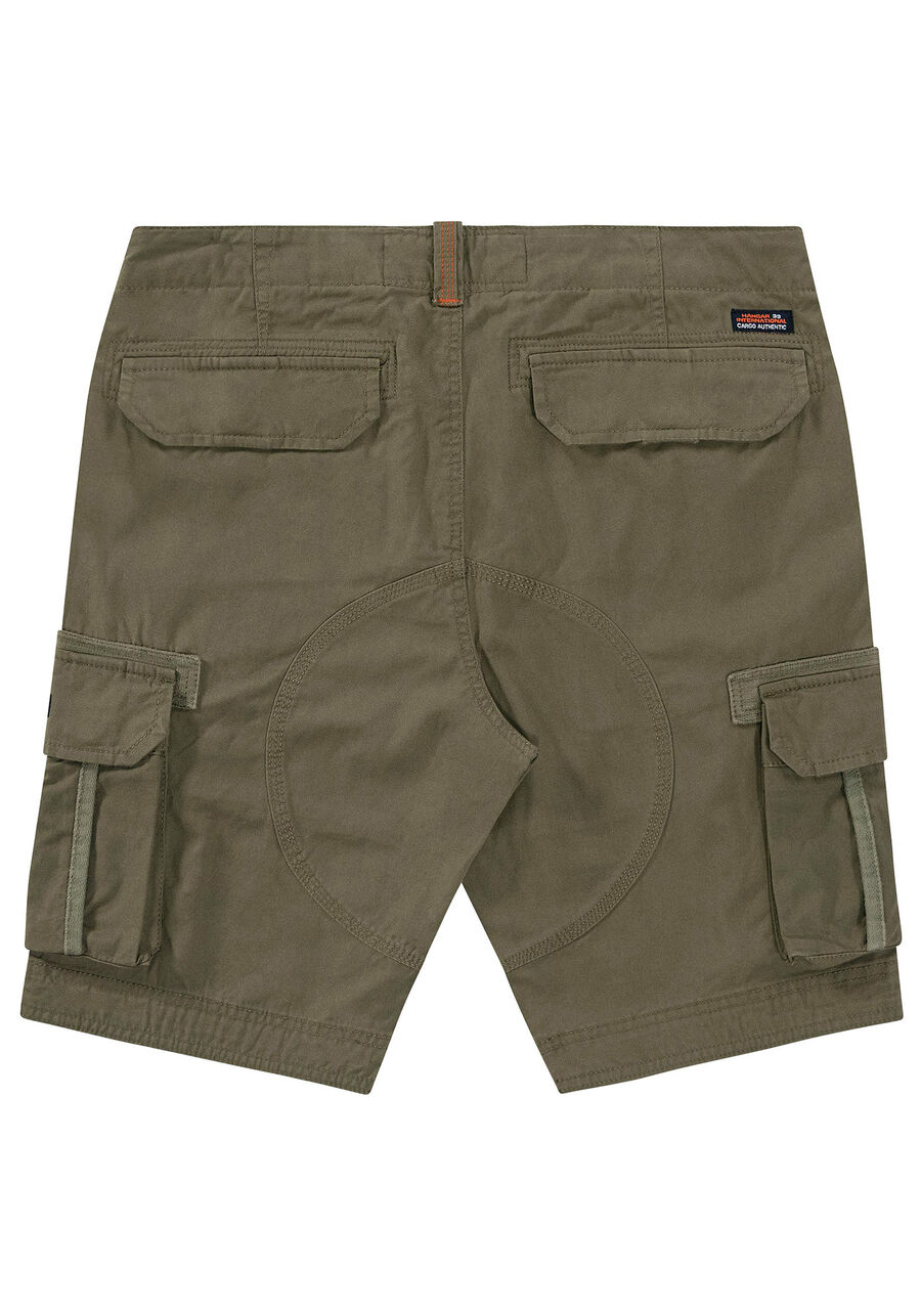 Bermuda Cargo Masculina  em Sarja, VERDE SILVESTRE, large.