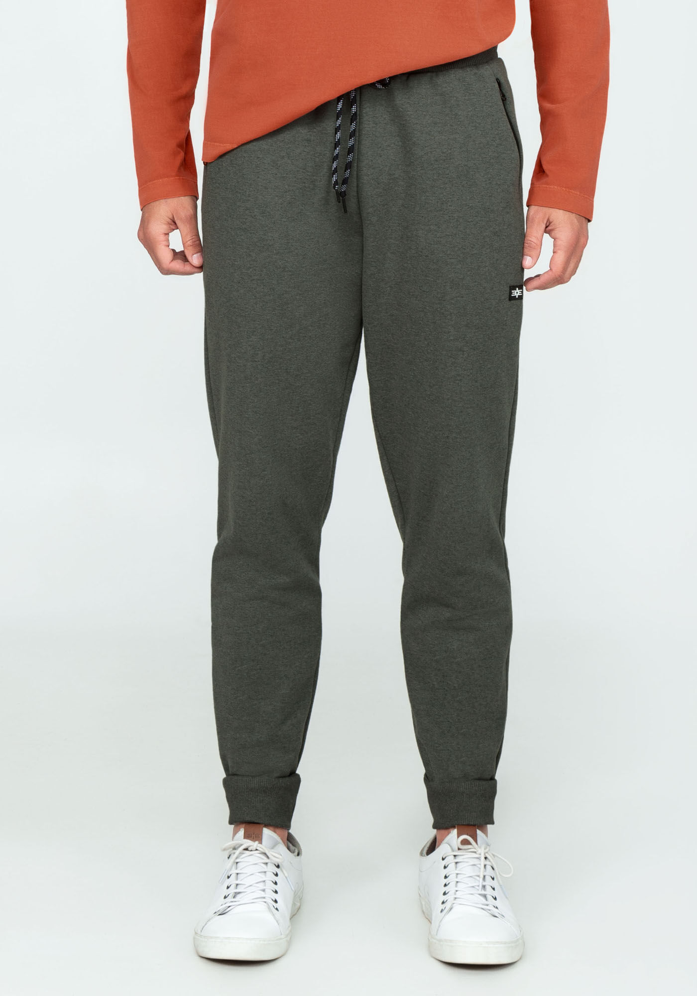 Cal&ccedil;a Jogging em Moletom com Bolso Z&iacute;per, VERDE FURIA, large.