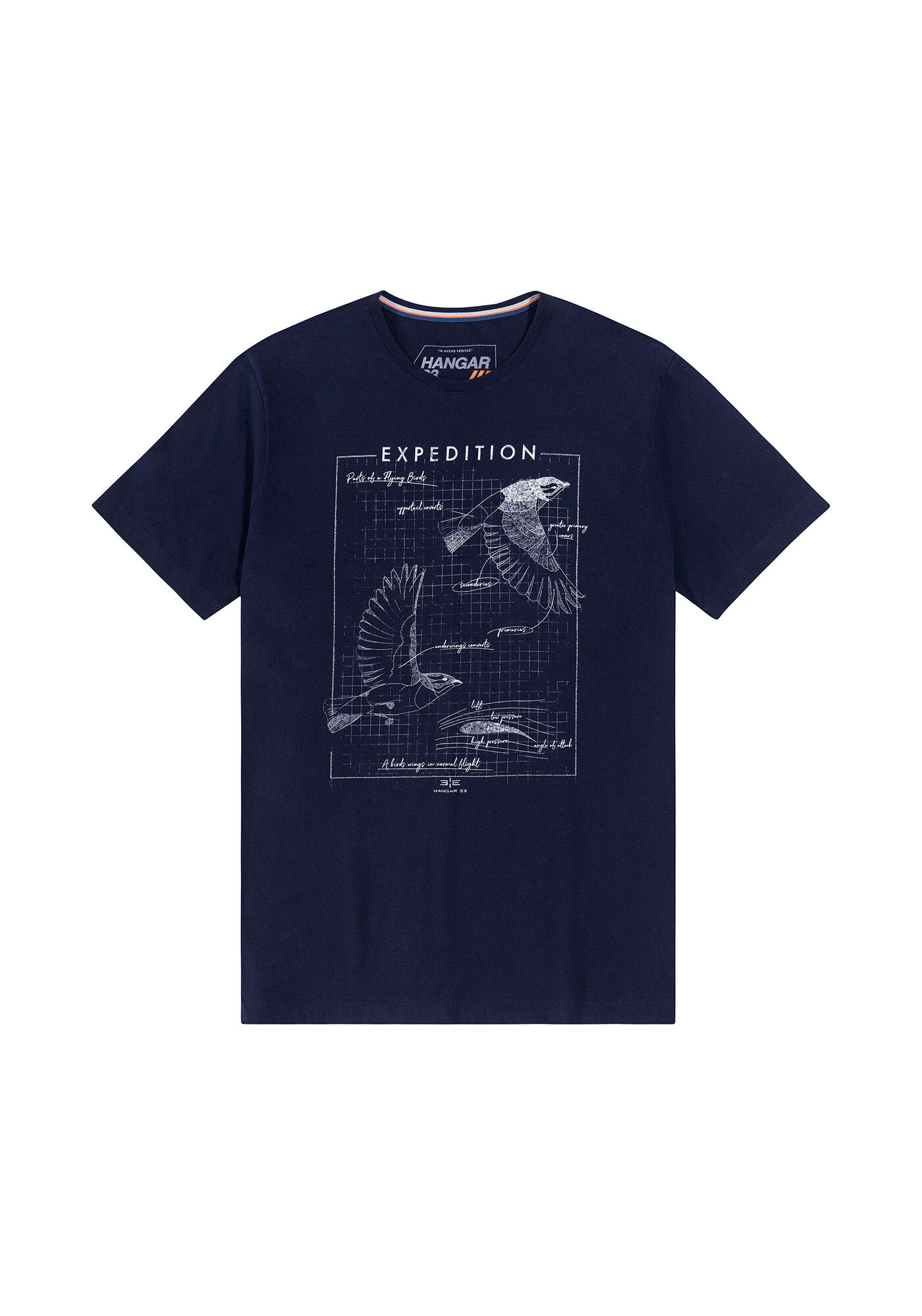 Camiseta Masculina Manga Curta Malha Lixada, MARINHO ACTION, large.