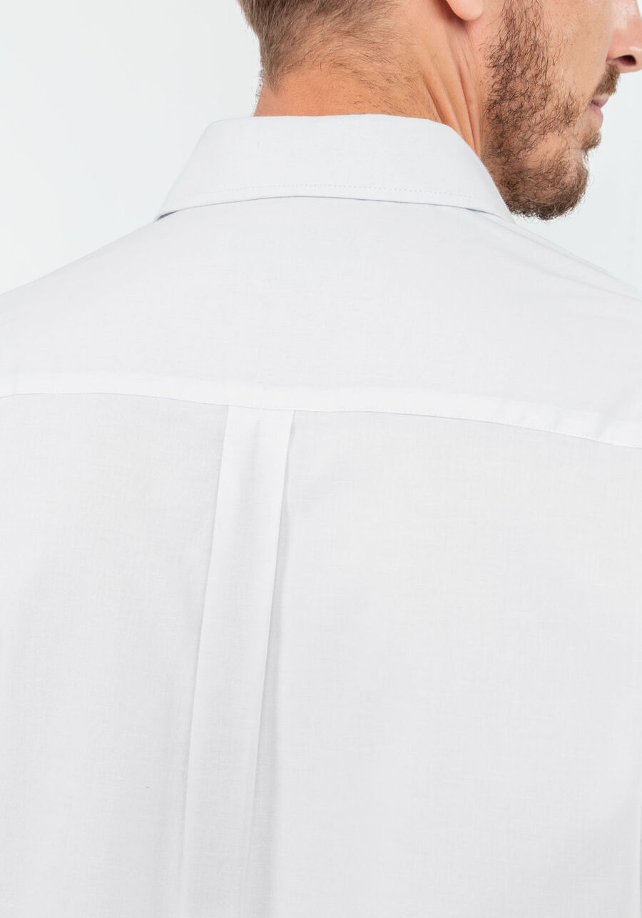 Camisa Masculina Manga Longa Comfort, BRANCO. Camisa Masculina Manga Longa Comfort, BRANCO, large.