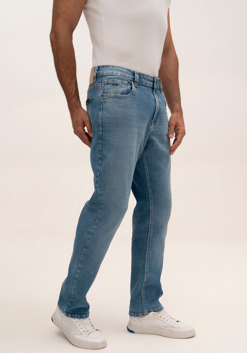 Cal&ccedil;a Jeans Masculina Reta Radial Com Elastano E Passantes, JEANS, large.