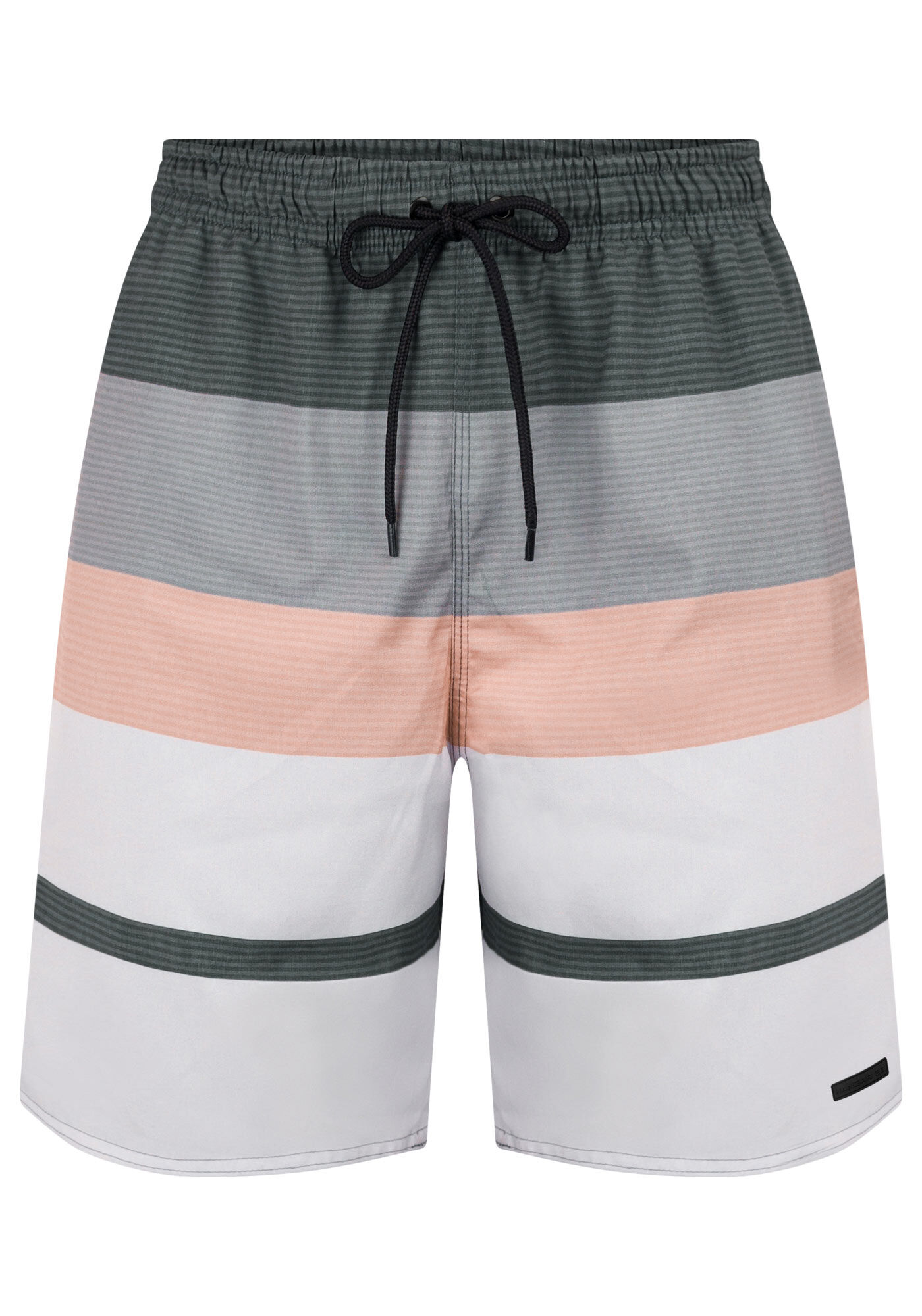 Shorts Estampado Com Bolso E Cadar&ccedil;o Em Tecido Plano, VERDE CHIARO, large.