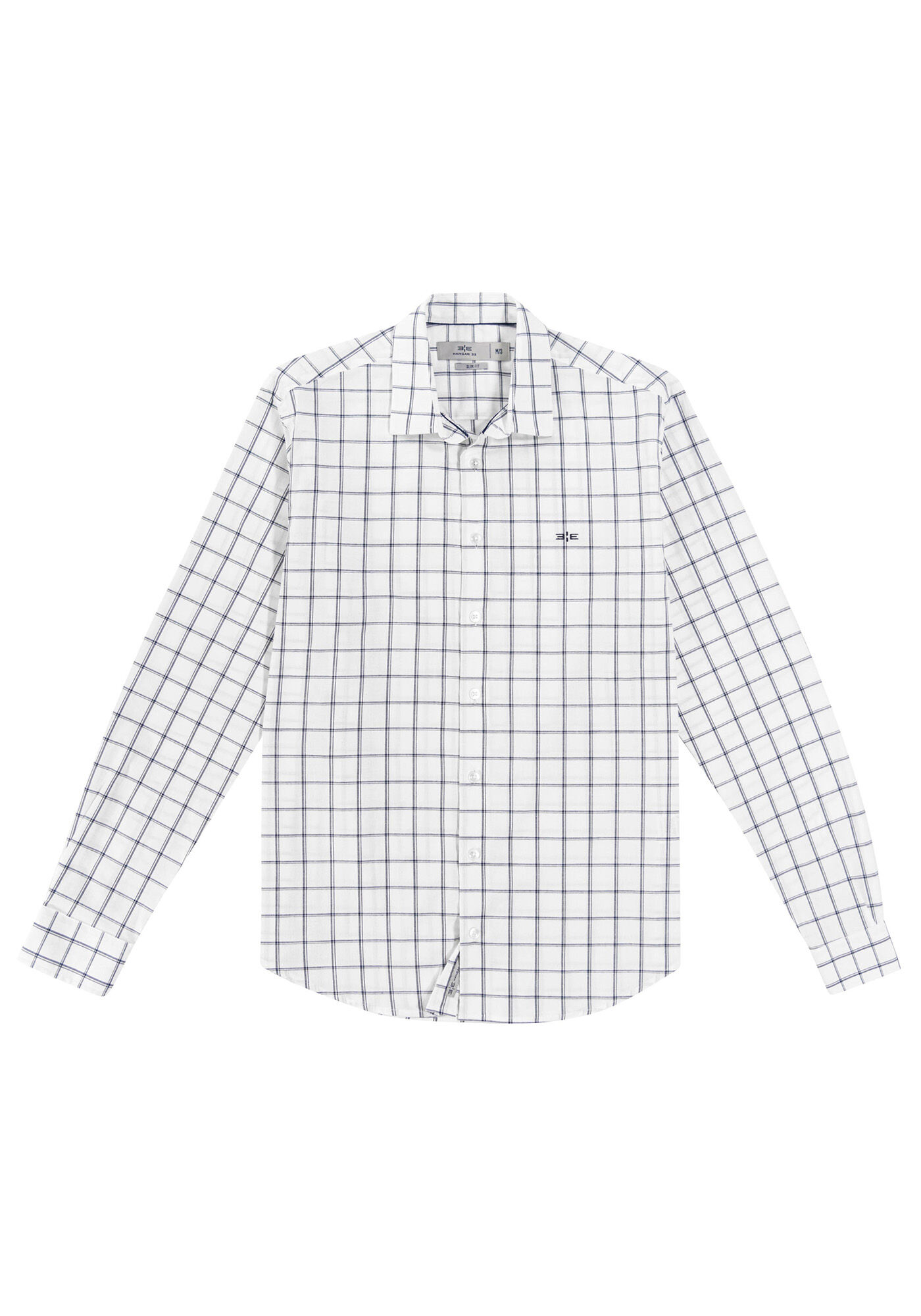 Camisa Masculina Slim Fit Xadrez, , large.