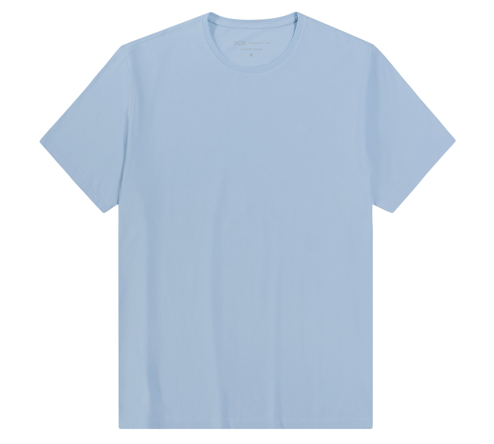 Camiseta Masculina em Malha Cl&aacute;ssica Big & Tall, 3571 AZUL, large.