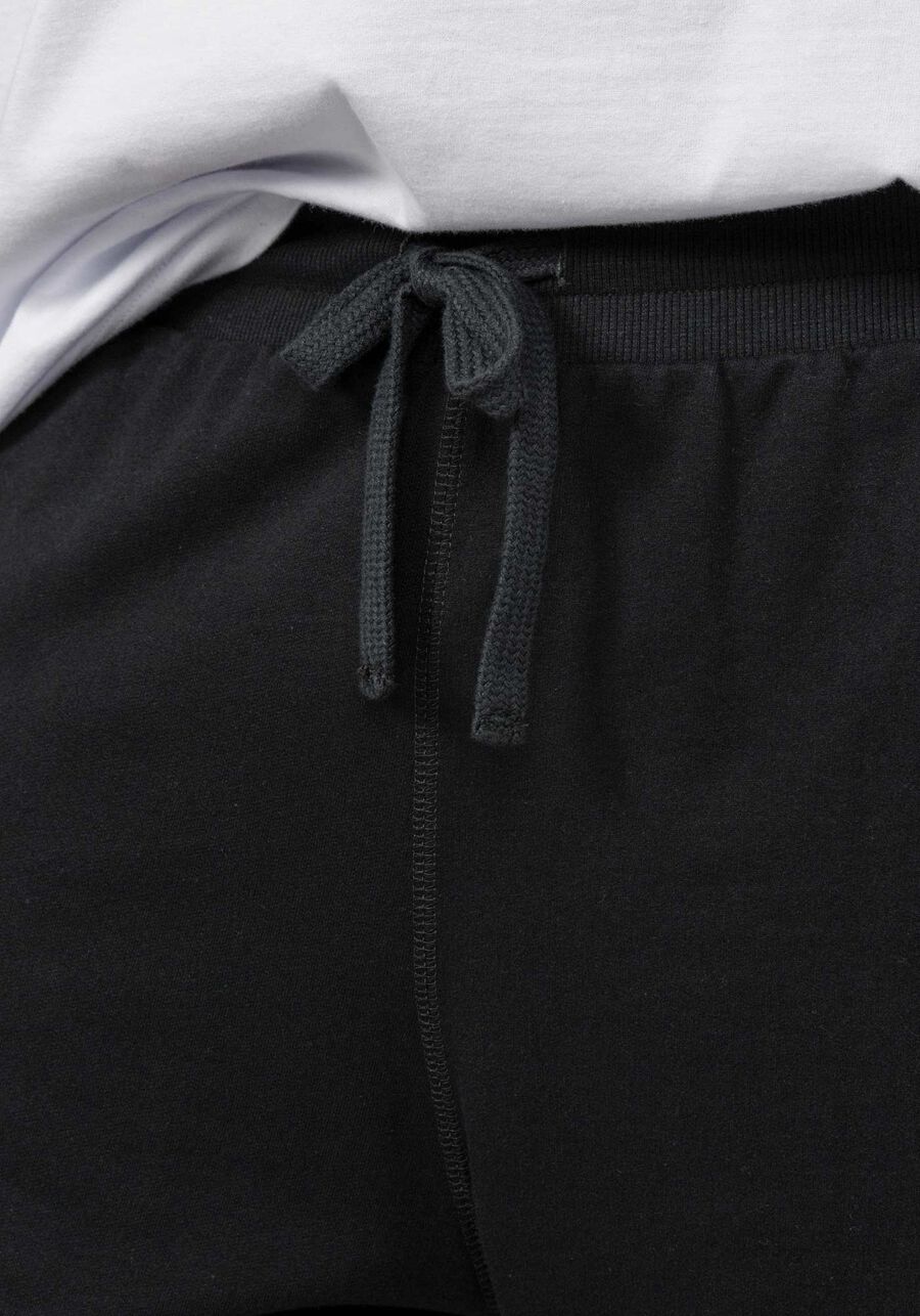 Bermuda em Moletom com bolso Big e Tall, PRETO REATIVO. Bermuda em Moletom com bolso Big e Tall, PRETO REATIVO, large.