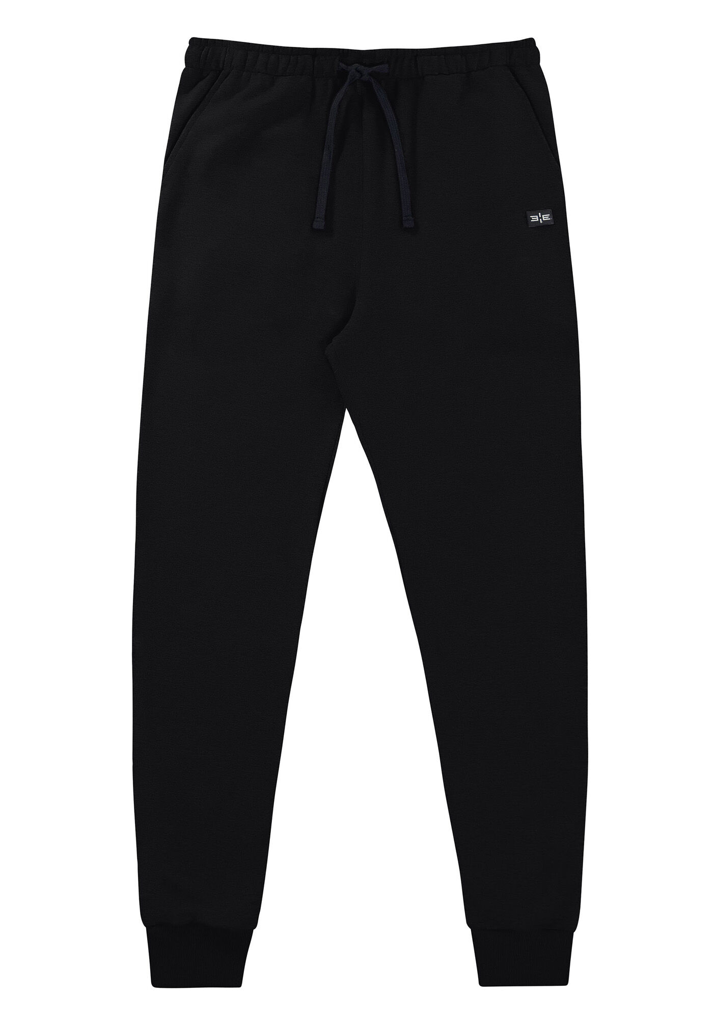 Cal&ccedil;a em Moletom Tal Pai Tal Filho, PRETO REATIVO, large.