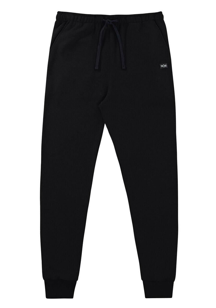Calça em Moletom Tal Pai Tal Filho, PRETO REATIVO. Calça em Moletom Tal Pai Tal Filho, PRETO REATIVO, large.