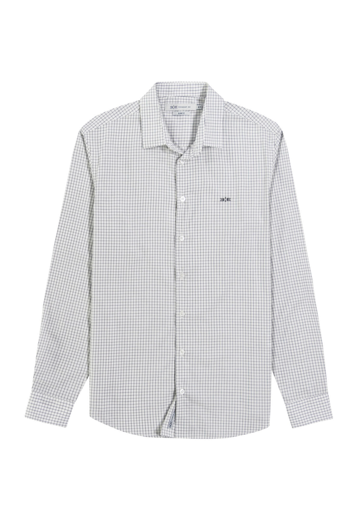 Camisa Masculina Slim Fit em Fio Eg&iacute;pcio, BRANCO, large.