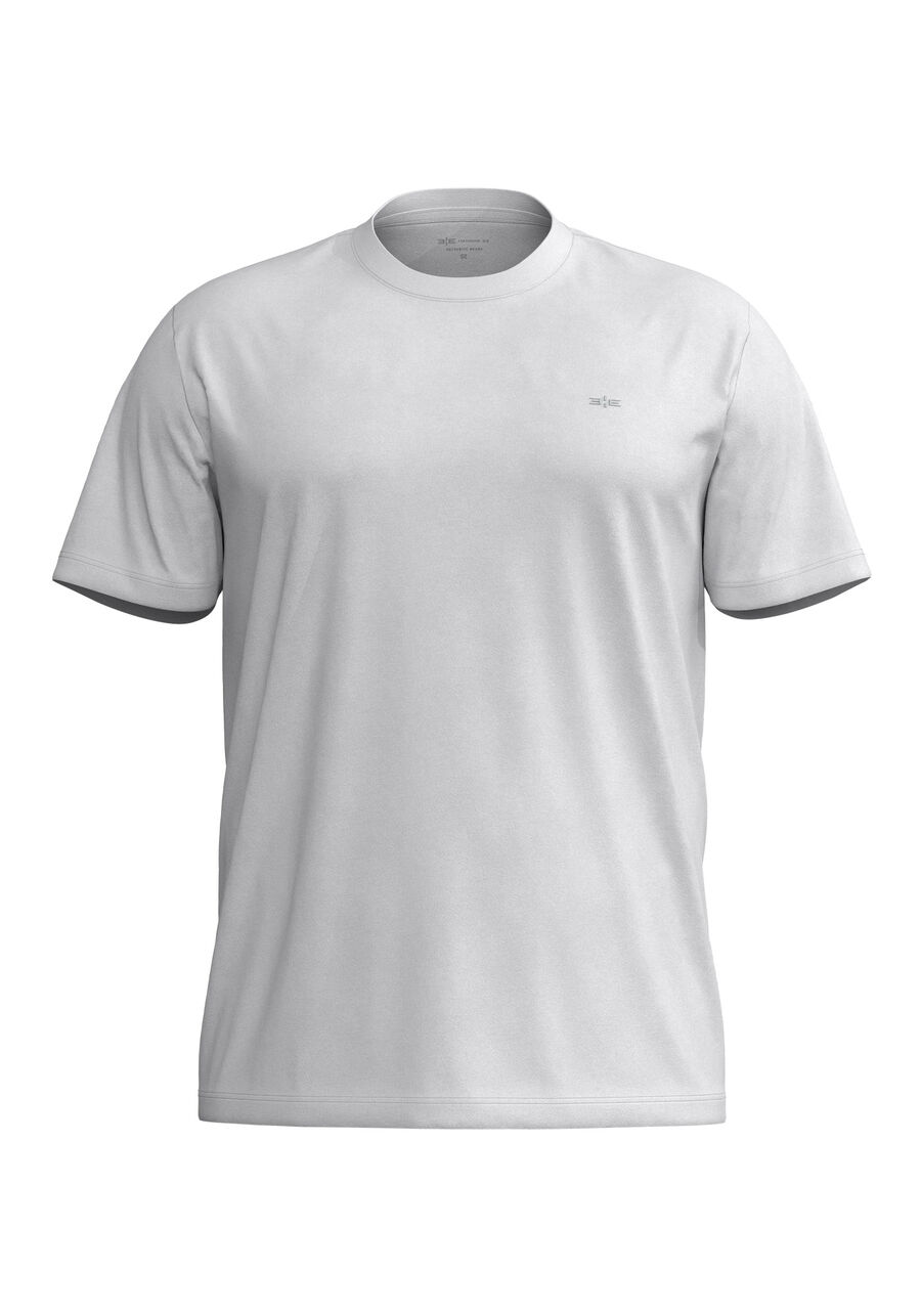 Camiseta De Mangas Curtas Em Meia Malha Colors Big & Tall, BRANCO. Camiseta De Mangas Curtas Em Meia Malha Colors Big & Tall, BRANCO, large.