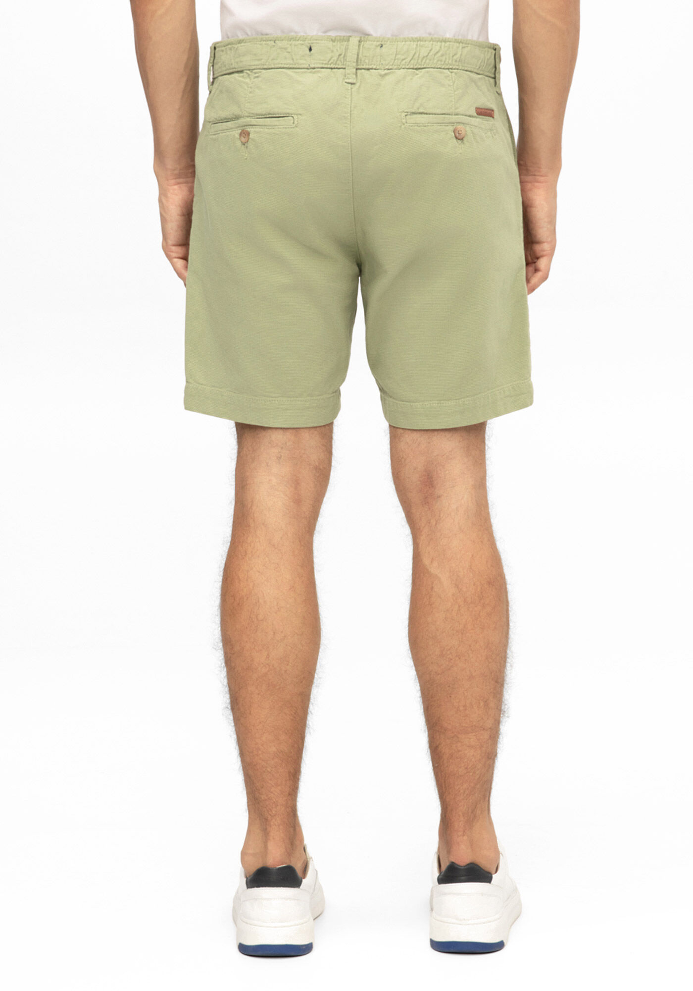 Shorts Sarja Masculino Jogger com Cadar&ccedil;o, VERDE CORAL, large.