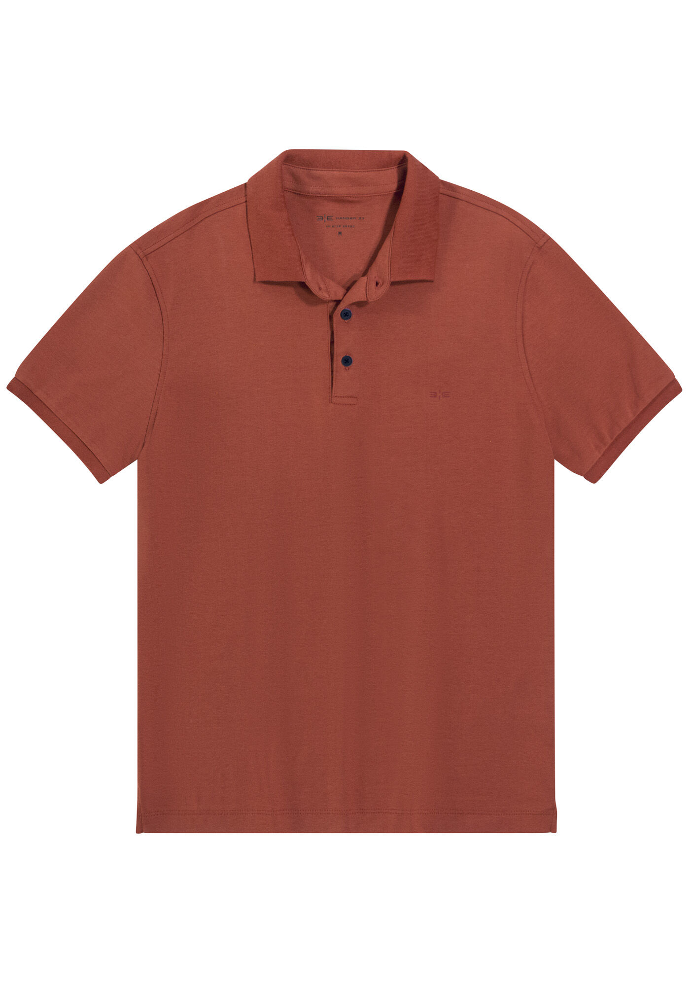Camisa Polo Masculina em Malha Suedine Premium, LARANJA BRIGHT, large.