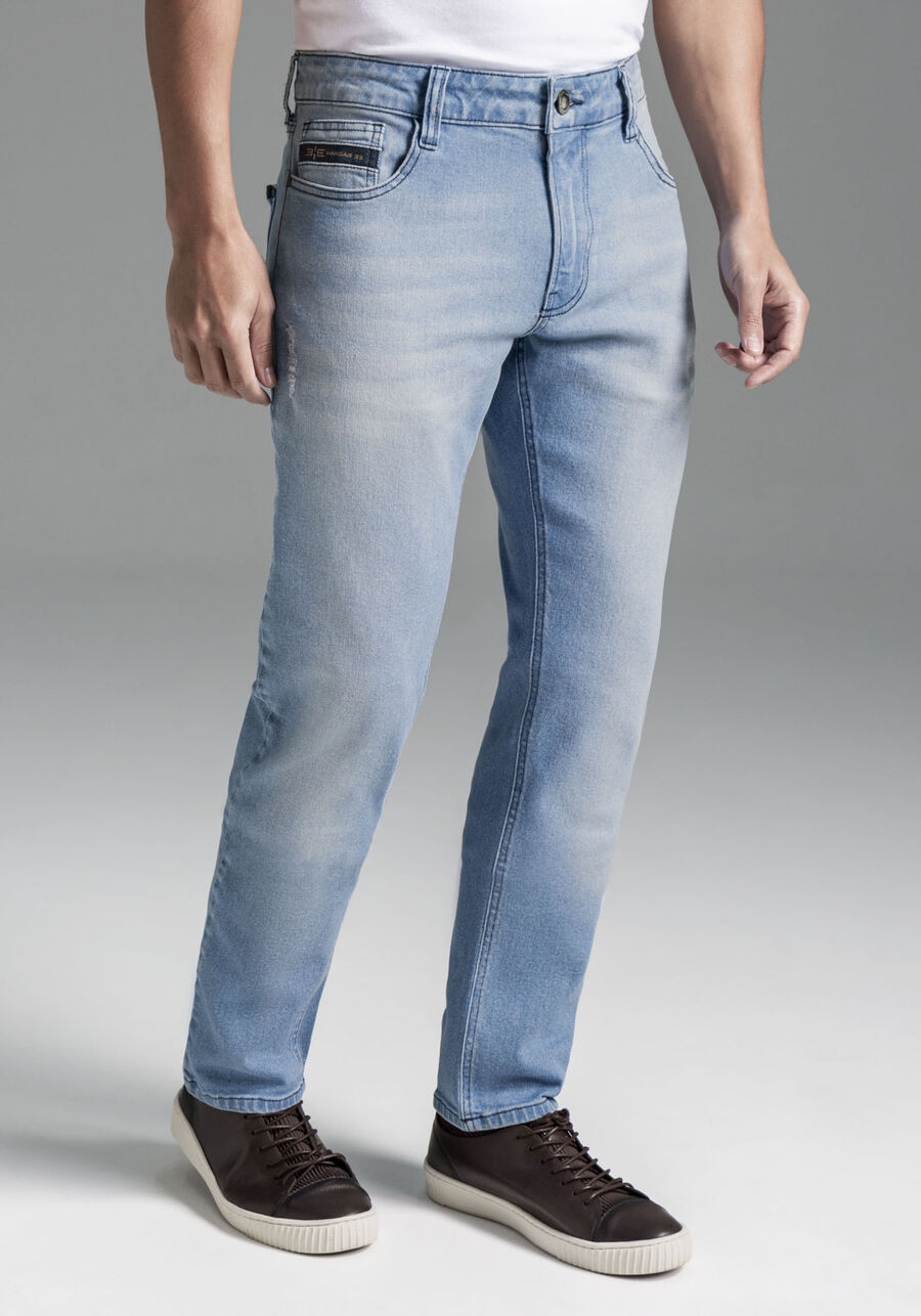 Calça Jeans Masculina Slim Clara Estonada, JEANS. Calça Jeans Masculina Slim Clara Estonada, JEANS, large.