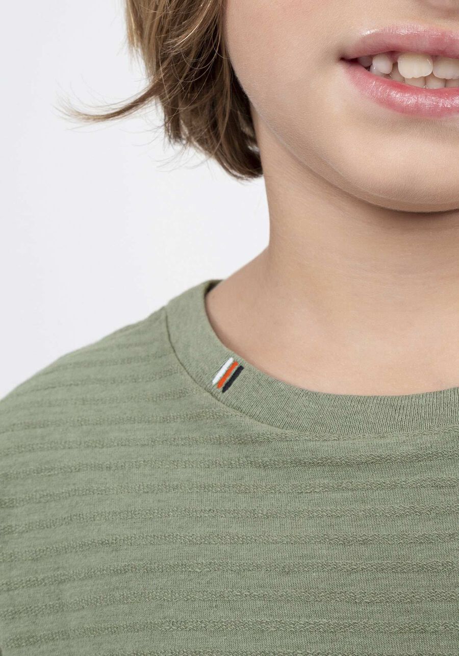 Camiseta Infantil Menino Tal Pai Tal Filho Bordada, VERDE MINERAL. Camiseta Infantil Menino Tal Pai Tal Filho Bordada, VERDE MINERAL, large.