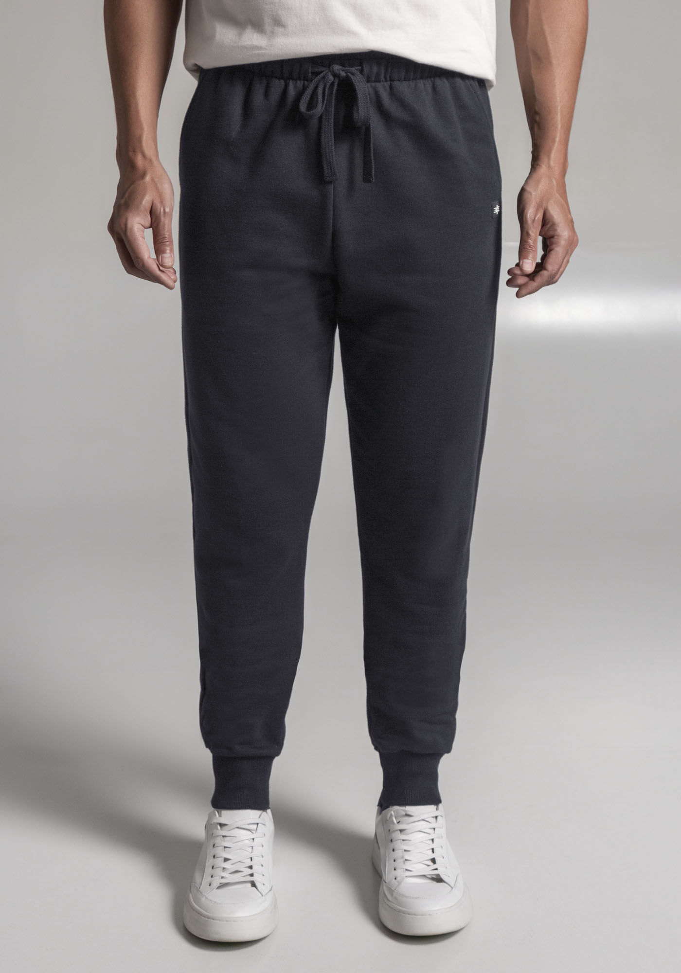 Cal&ccedil;a Em Moletom Felpado Com Cadar&ccedil;o E Bolsos Funcionais, PRETO REATIVO, large.