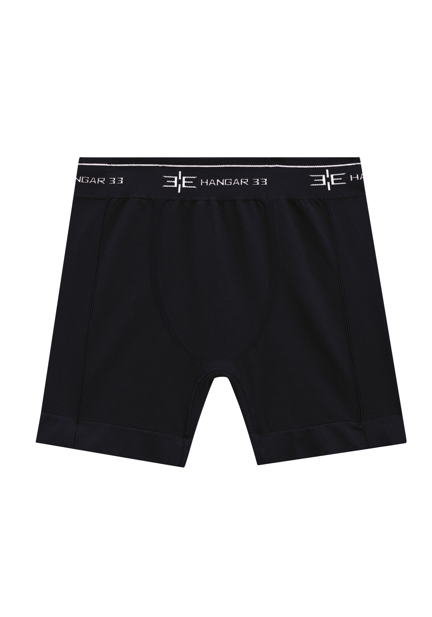 Cueca Boxer Em Malha De Microfibra Com El&aacute;stico, PRETO REATIVO, large.