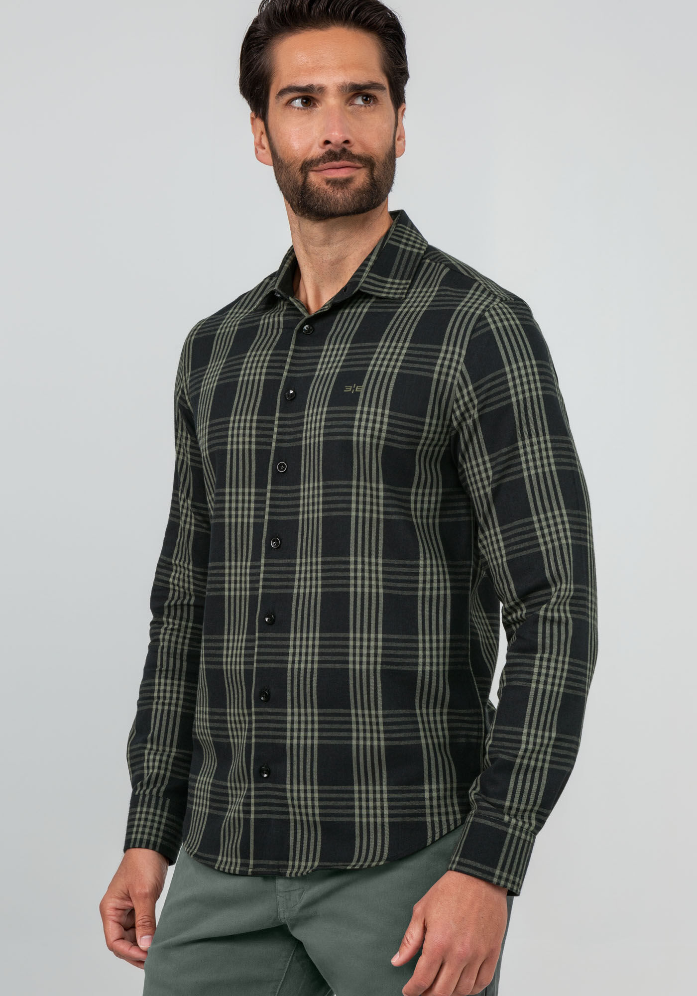 Camisa masculina flanela top