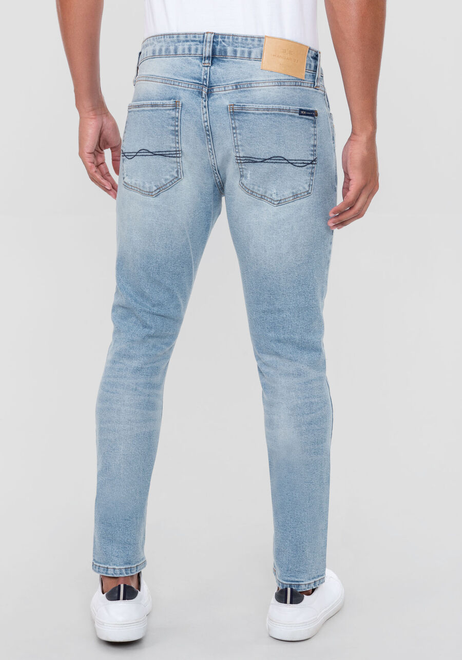 Calça Jeans Masculina Skinny com Bolso Celular, JEANS, large.