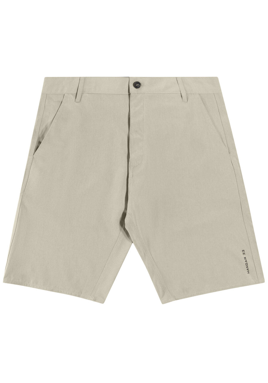 Bermuda Masculina em Tecido Plano Alfaiataria, BEGE SYSTEM. Bermuda Masculina em Tecido Plano Alfaiataria, BEGE SYSTEM, large.