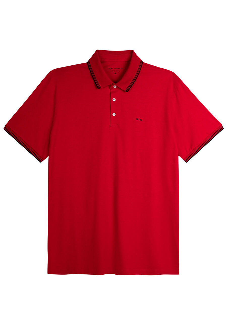 Camisa polo masculina big e tall, VERMELHO SKETCH. Camisa polo masculina big e tall, VERMELHO SKETCH, large.