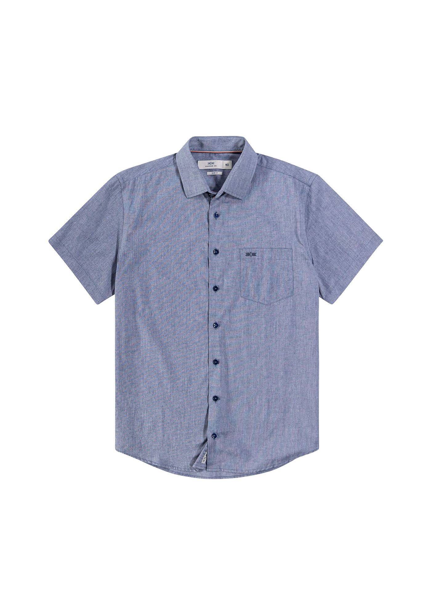 Camisa Masculina Slim Fit com bolso, MARINHO ACTION, large.
