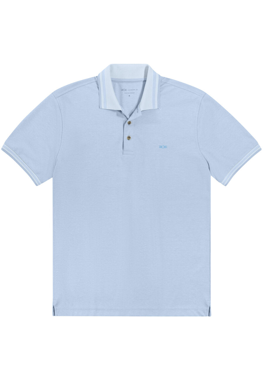 Camisa Polo Masculina em Malha Piquet Gold, AZUL EXPRIM, large.