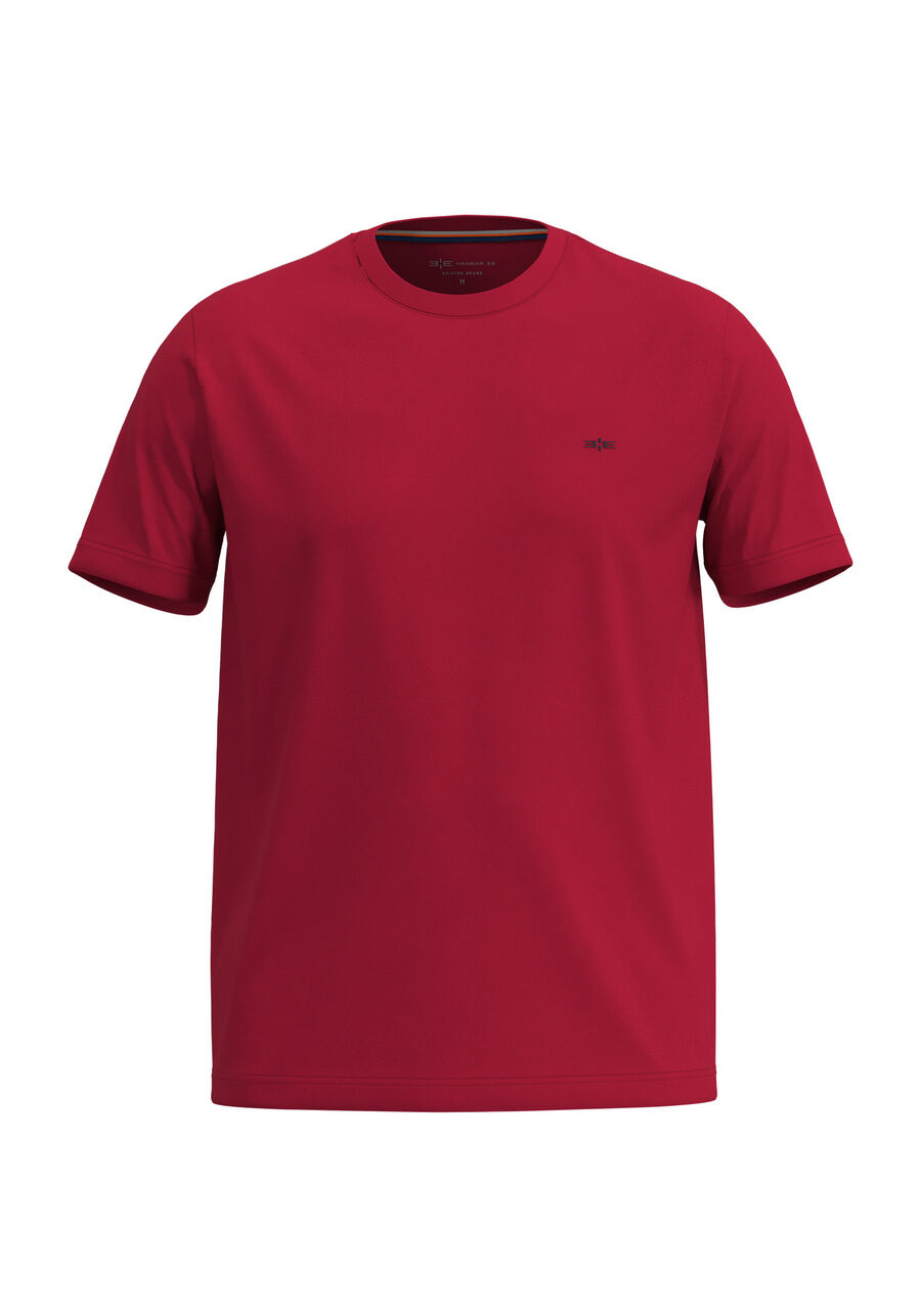 Camiseta De Mangas Curtas Em Meia Malha Responsável, VERMELHO NATTY. Camiseta De Mangas Curtas Em Meia Malha Responsável, VERMELHO NATTY, large.