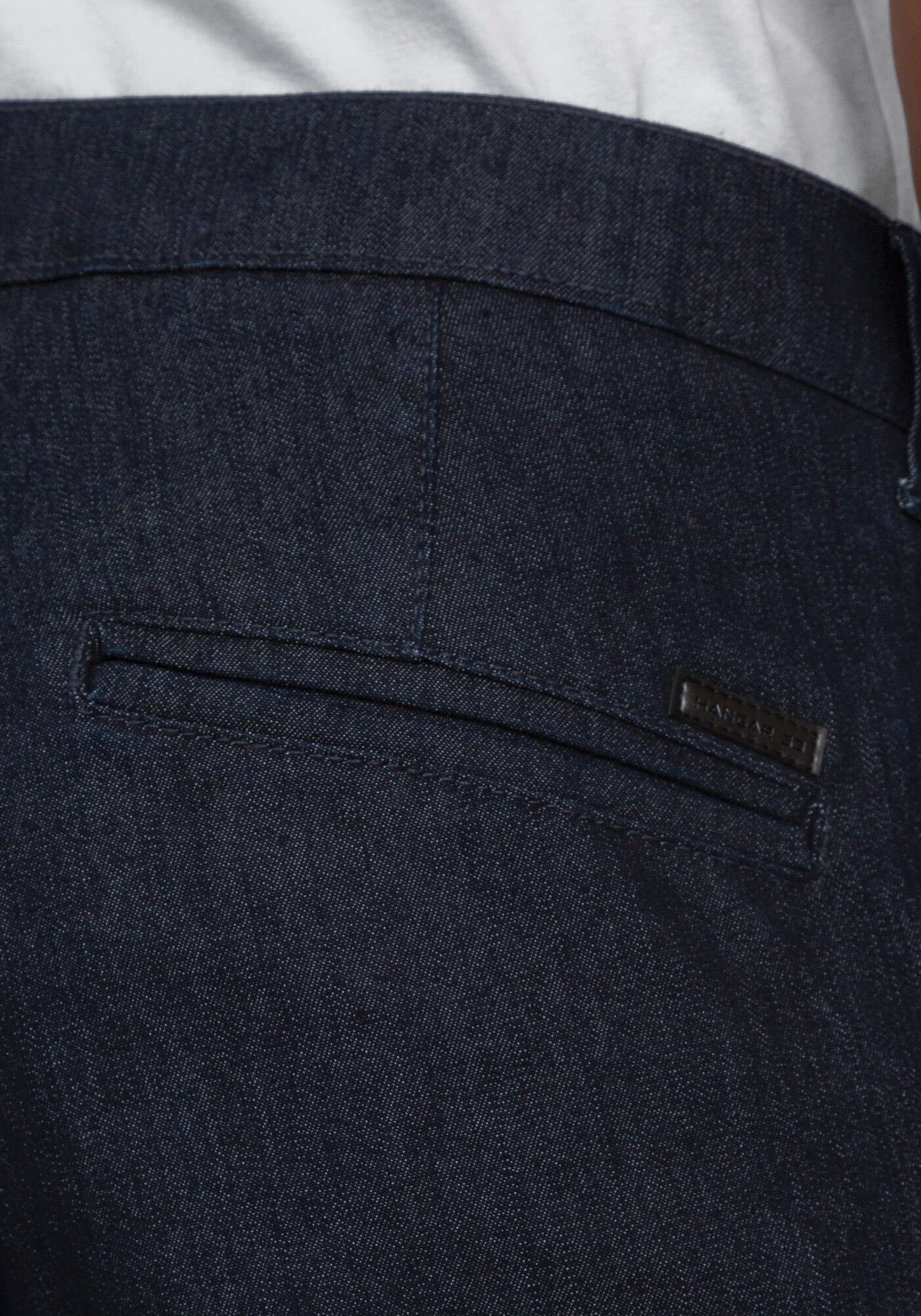 Cal&ccedil;a Jeans Reta estilo chino, JEANS ESCURO, large.