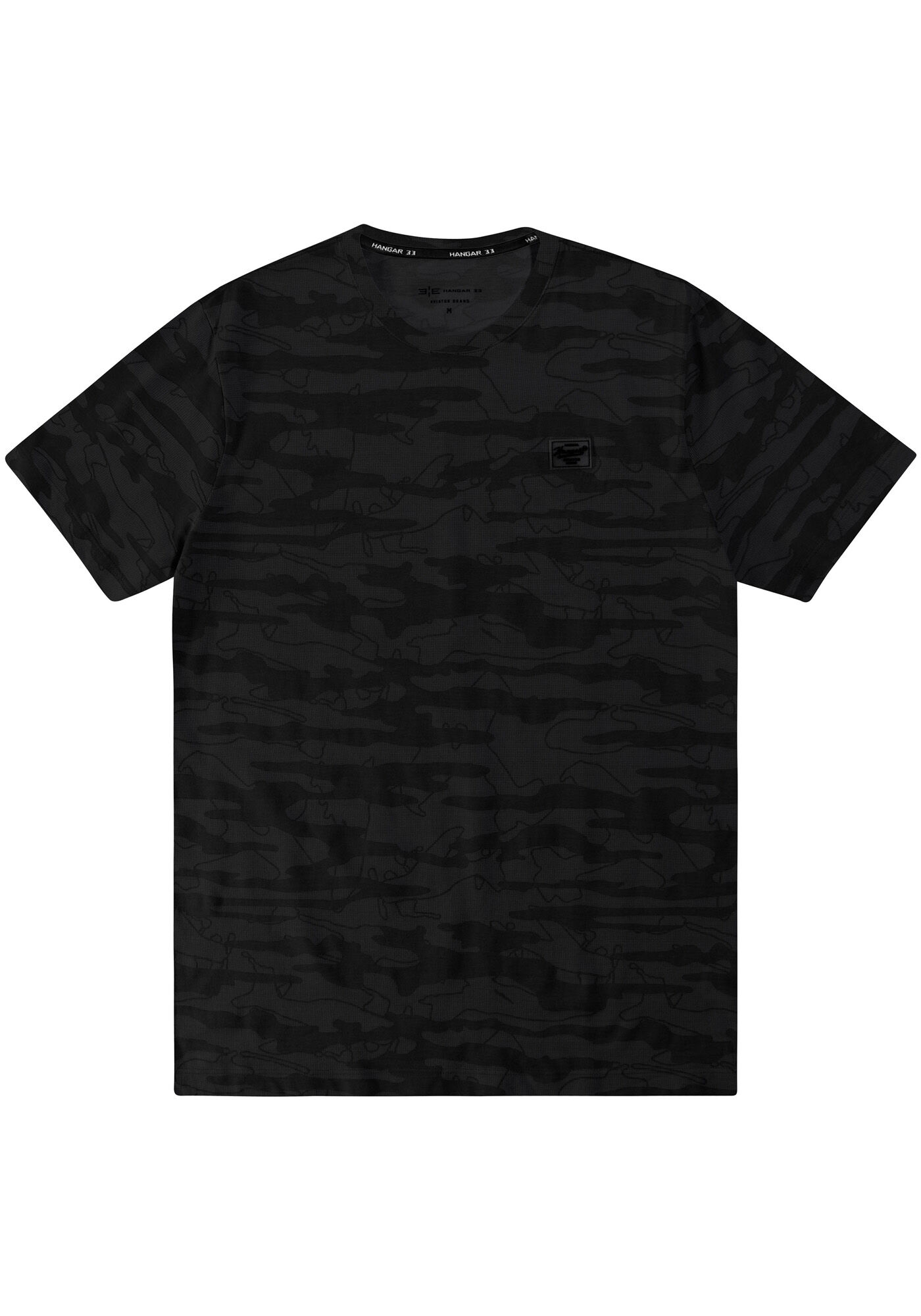 Camiseta CAMU em Malha Tal Pai Tal Filho, GRID PRETO, large.