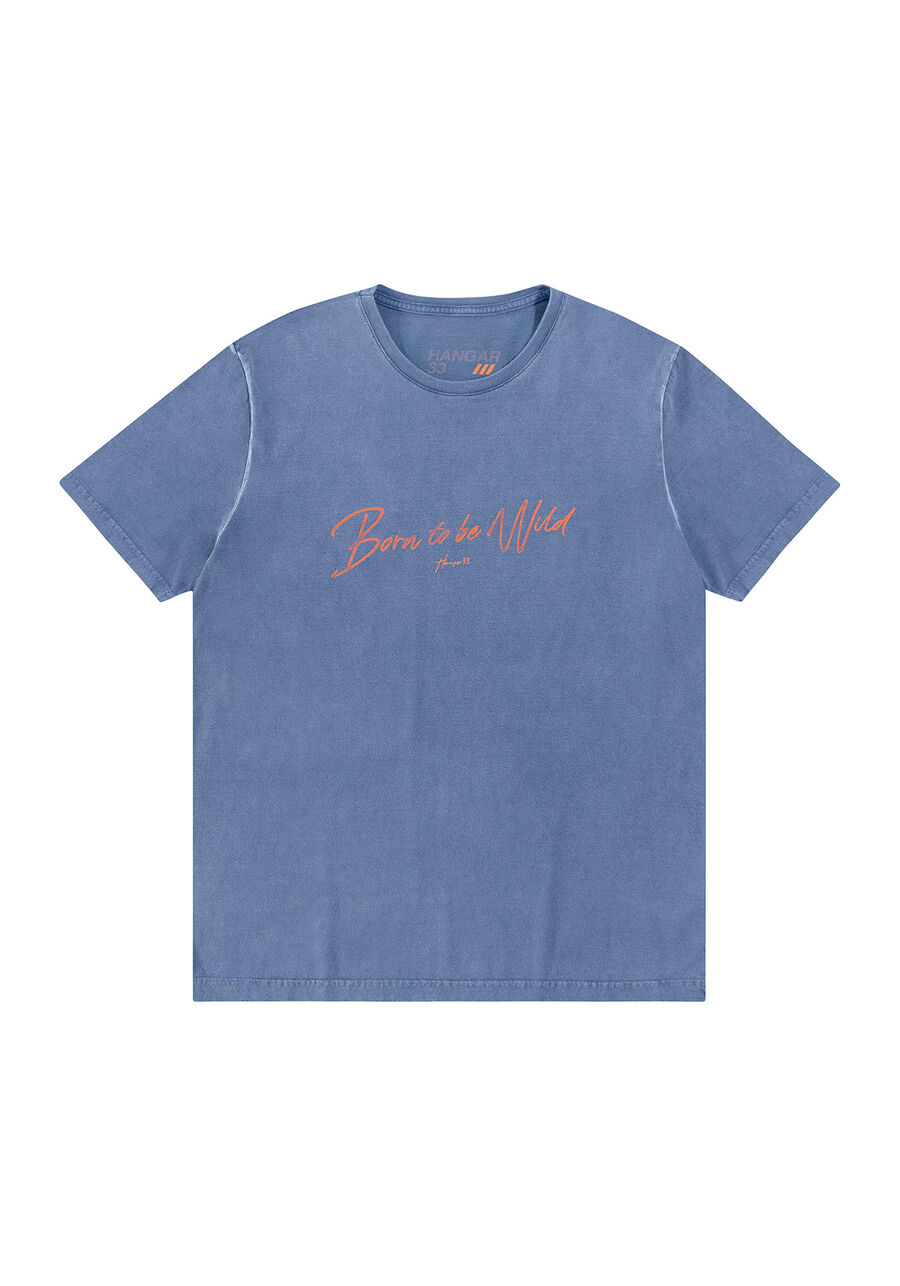 Camiseta Masculina  Marmorizada com Estampa, MARINHO ACTION. Camiseta Masculina  Marmorizada com Estampa, MARINHO ACTION, large.