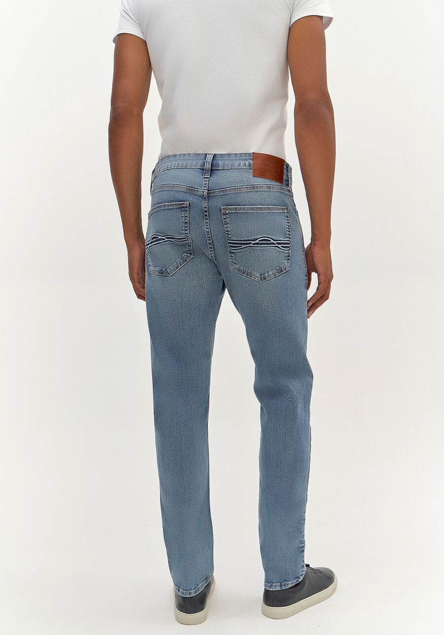 Calça Jeans Masculina Slim Marmorizada, JEANS. Calça Jeans Masculina Slim Marmorizada, JEANS, large.