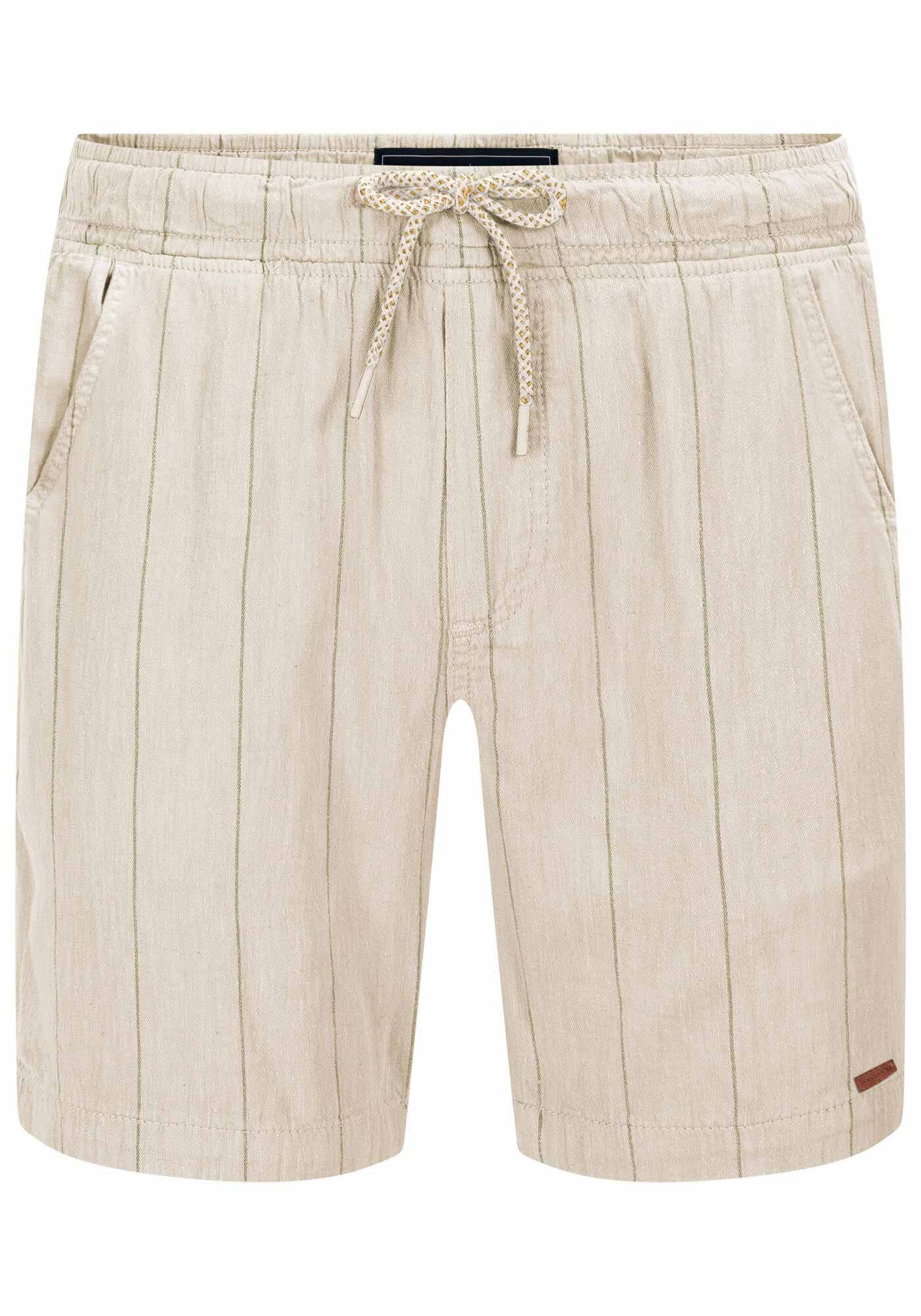 Shorts Jogging Com Bolsos, NATURAL, large.