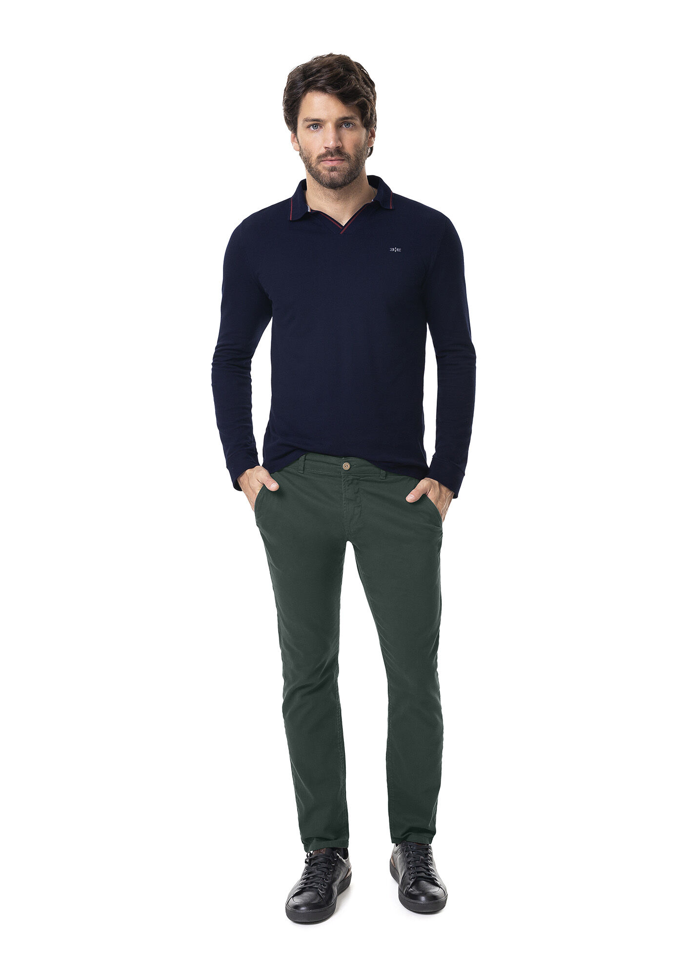 Cal a Sarja Masculina Slim Chino Hangar 33