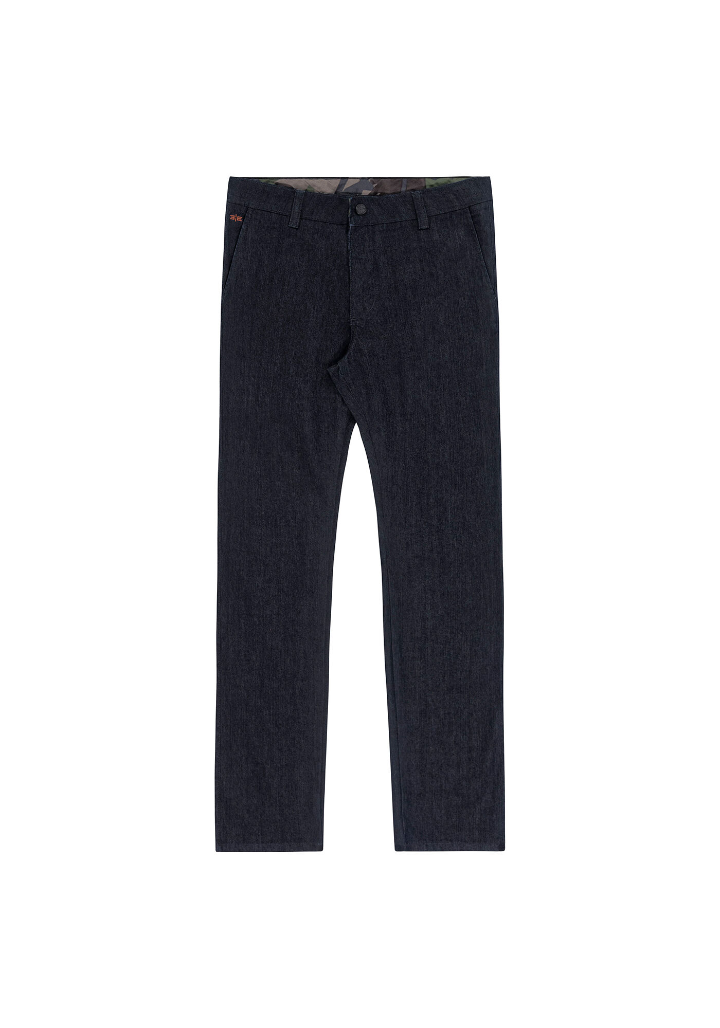 Cal&ccedil;a Jeans Reta estilo chino, JEANS ESCURO, large.