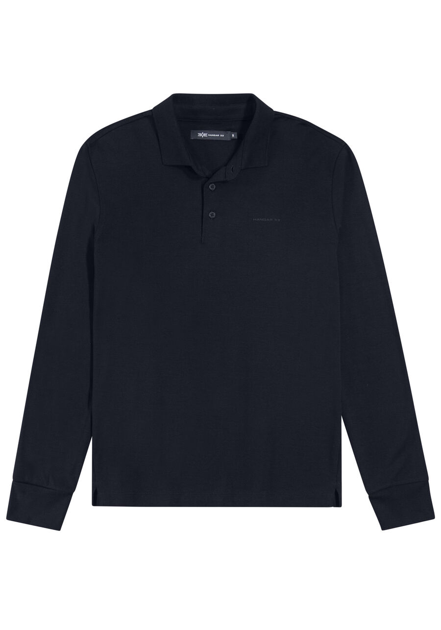 Camisa Polo masculina em malha, MARINHO IMPERIO. Camisa Polo masculina em malha, MARINHO IMPERIO, large.